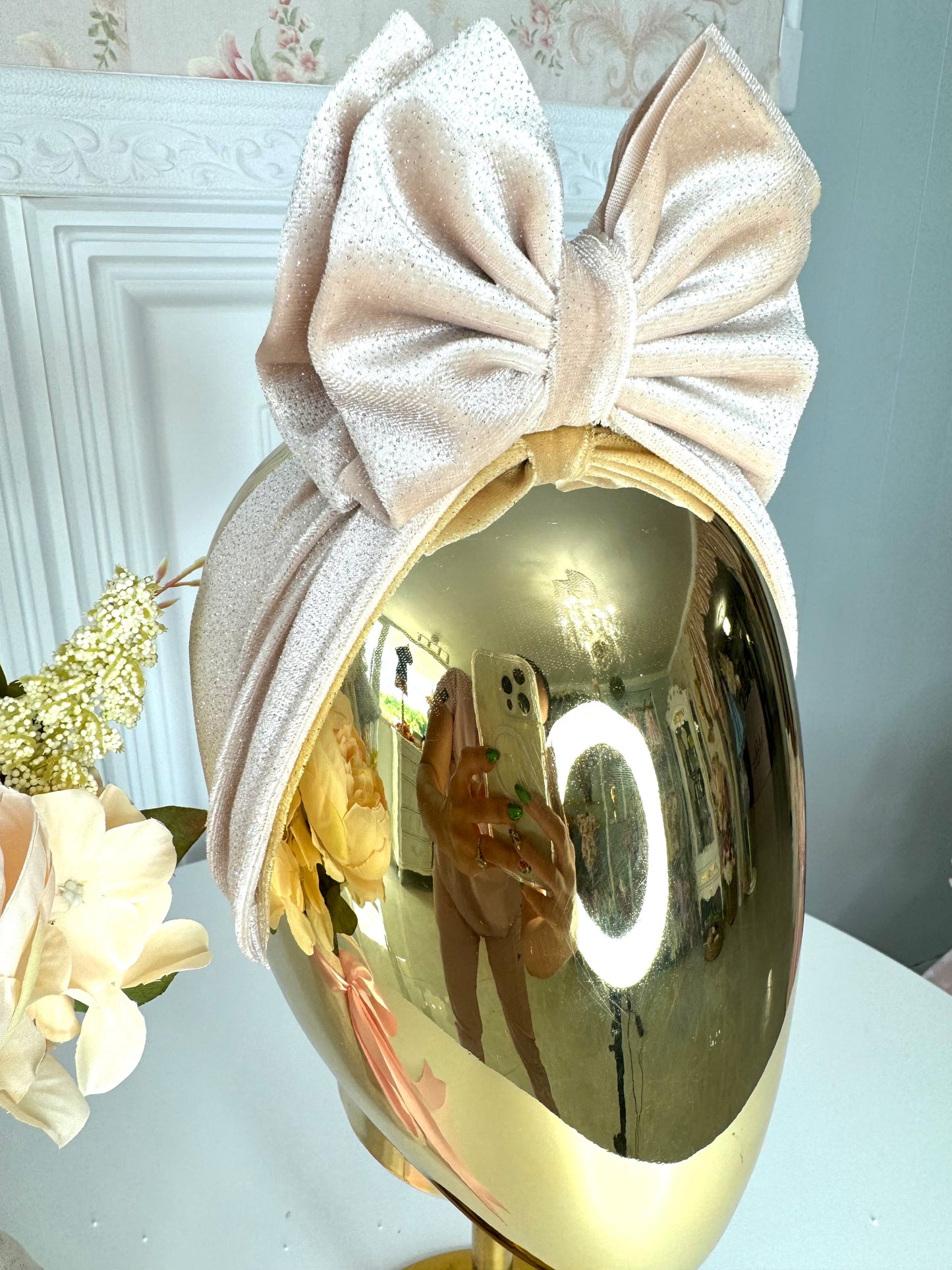 Banda Crema Velvet Brillo