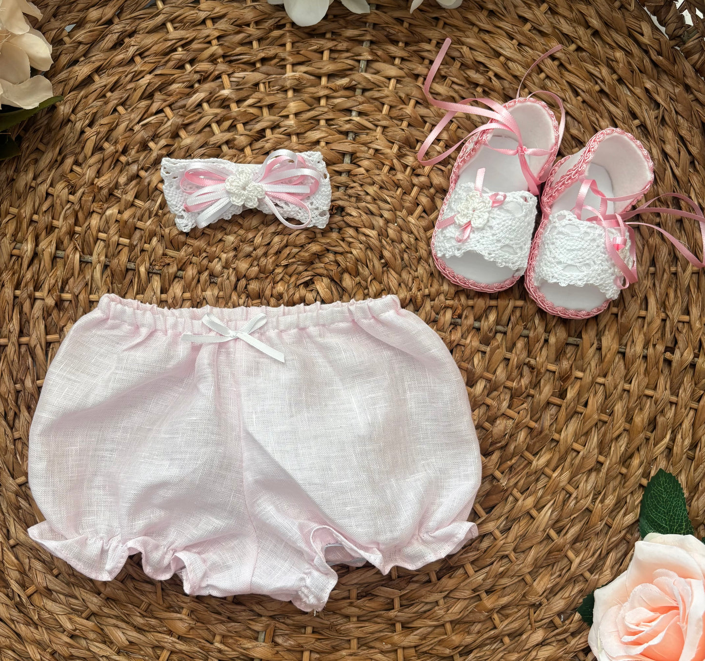 Pastel pink baby set