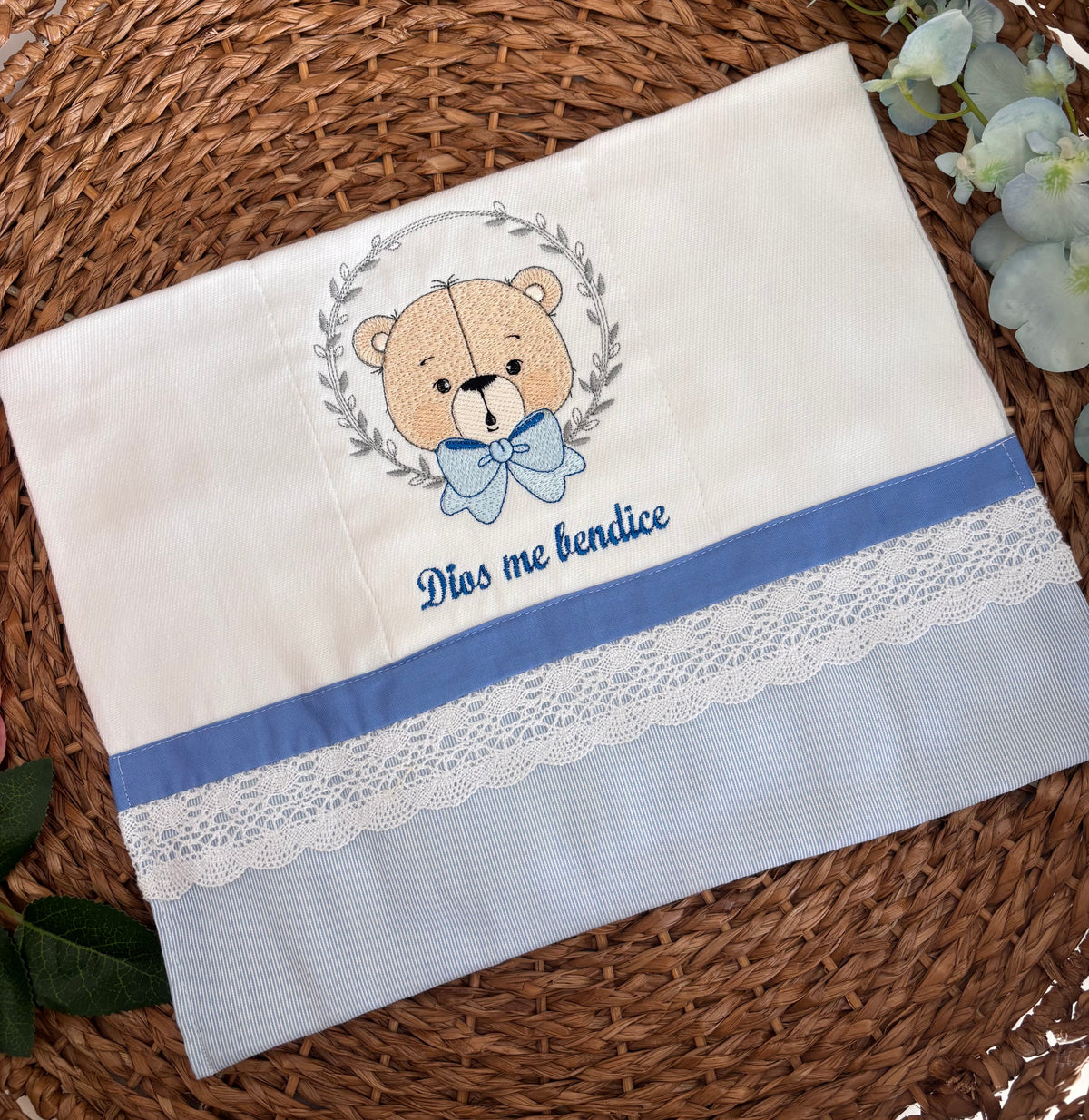 Pañito Blue bear