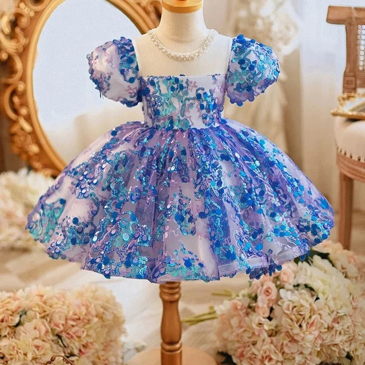 Bubble Blue Party Dress