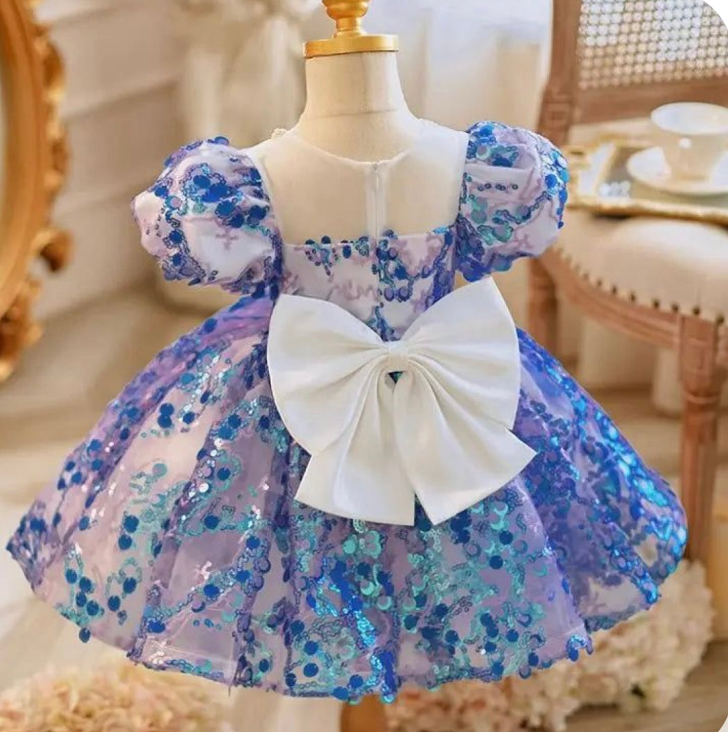 Bubble Blue Party Dress