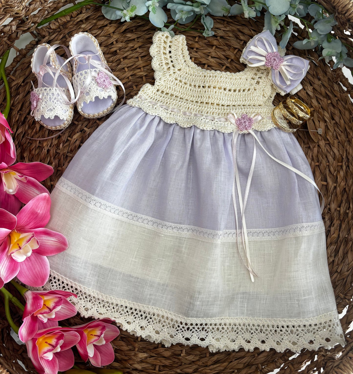 Violet baby set