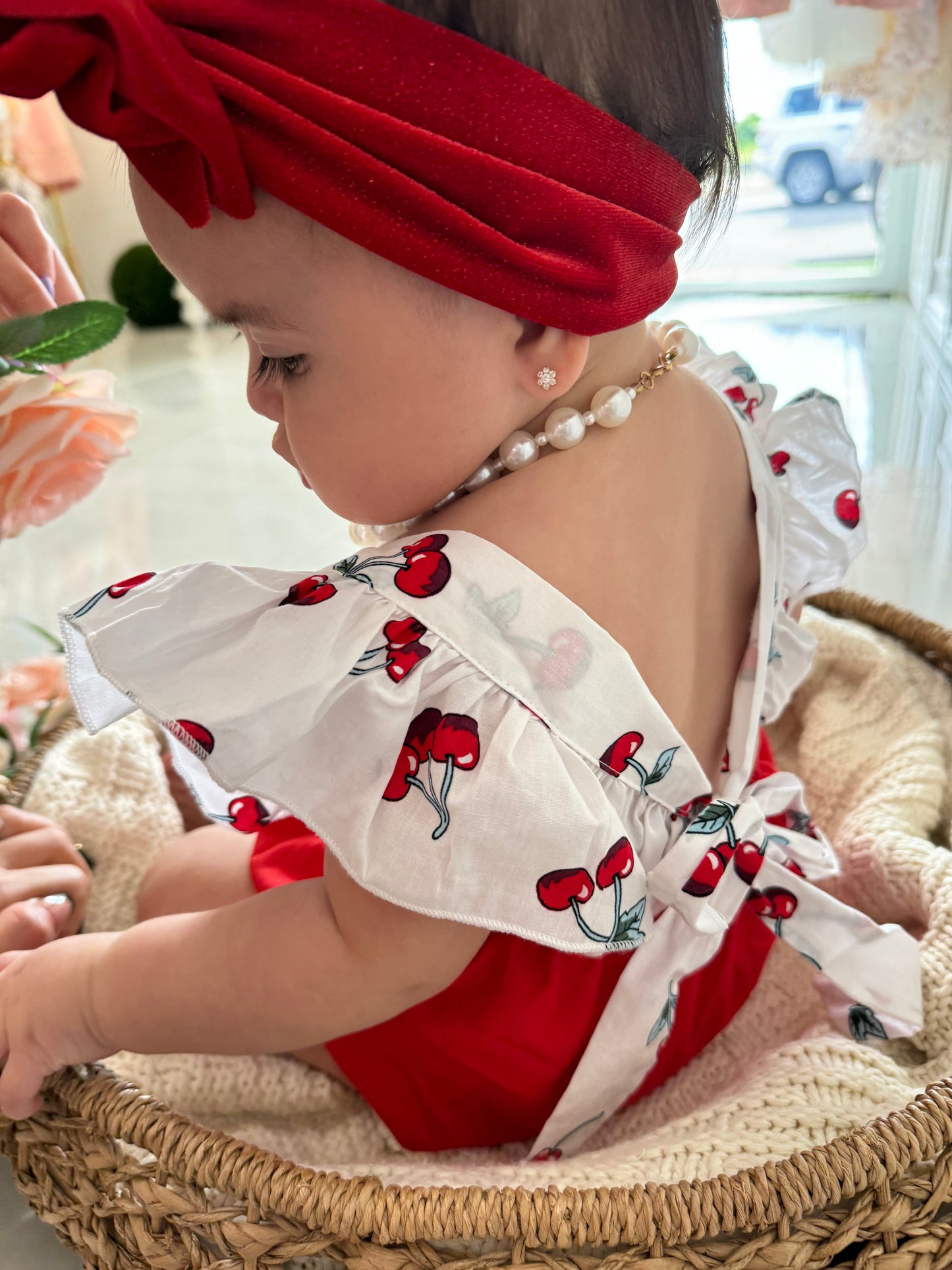 Cherries Romper