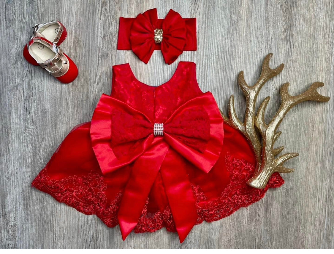 CHRISTMAS BABY DRESS
