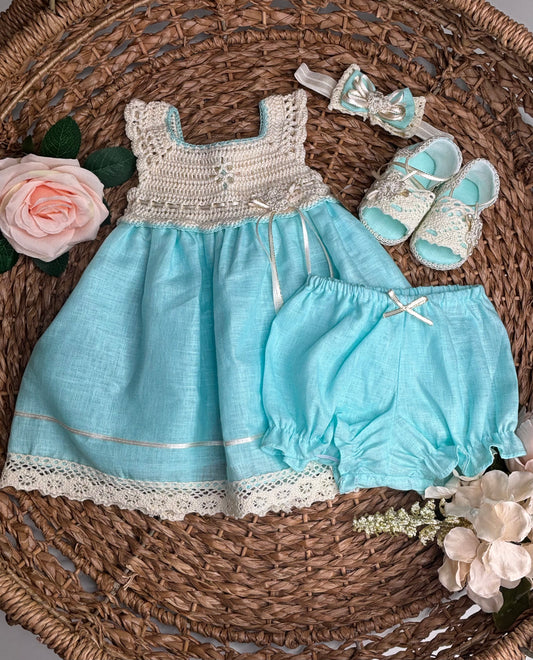 Teal baby set