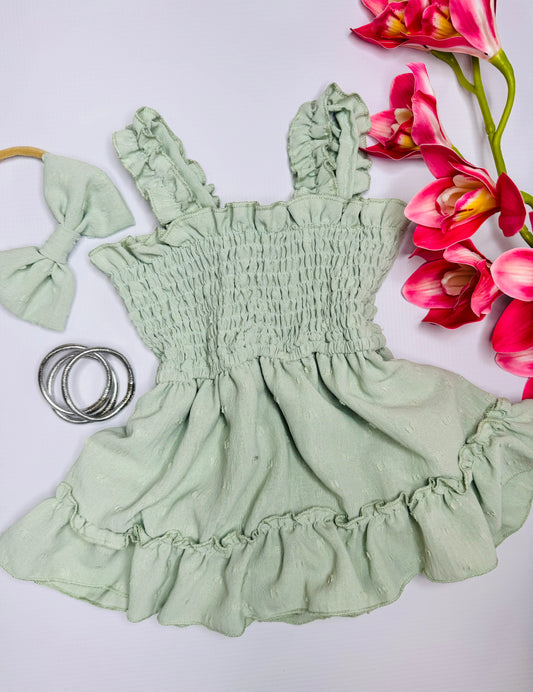 Gray Romper Dress