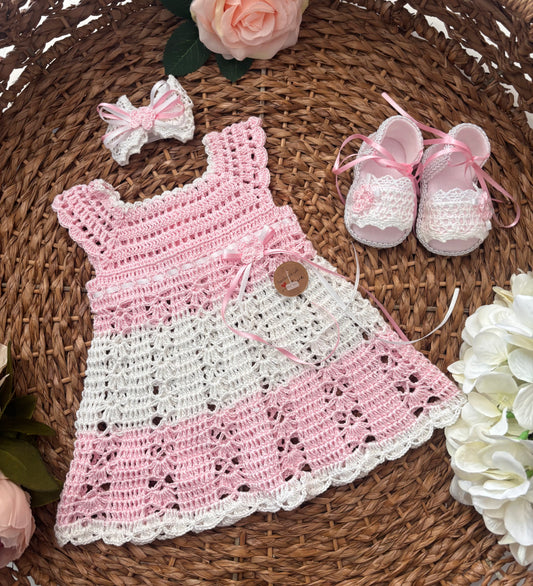 Pink crochet set