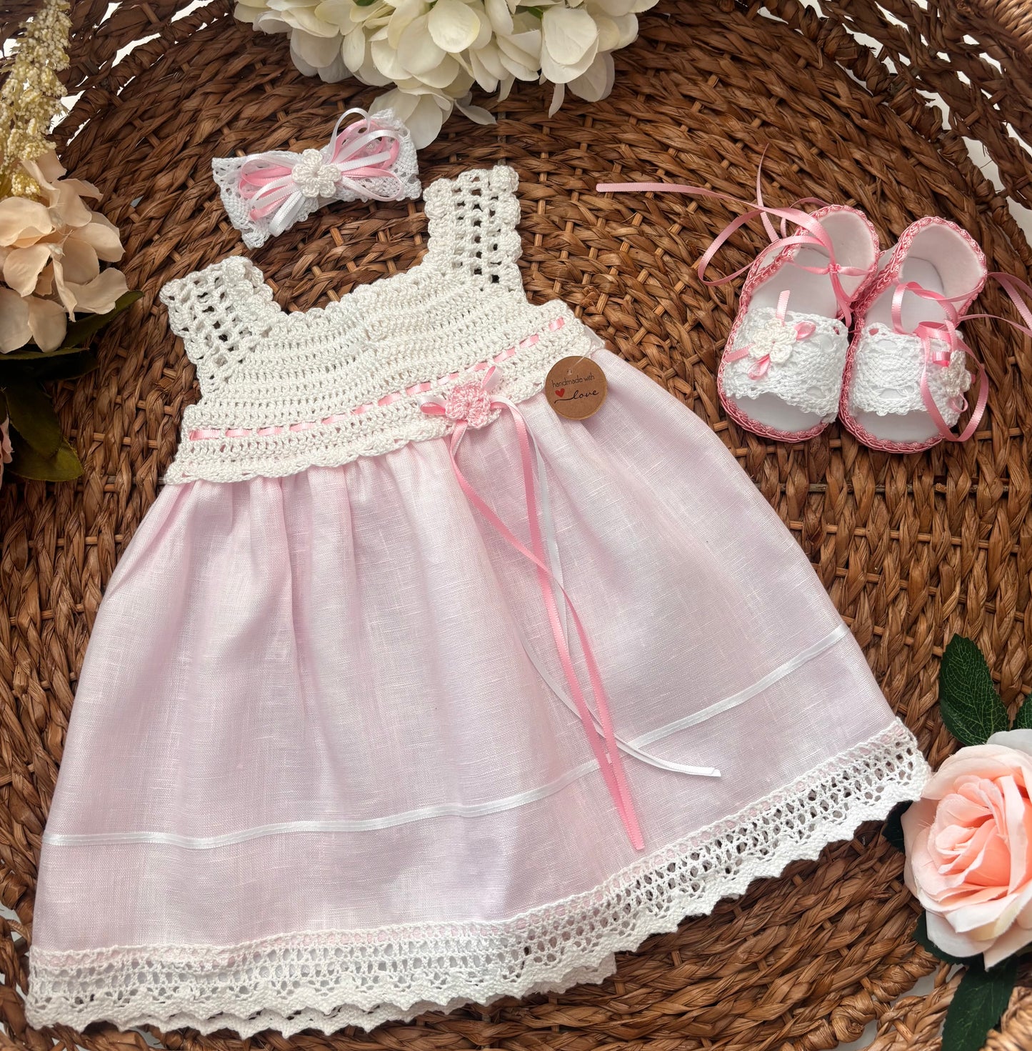 Pastel pink baby set