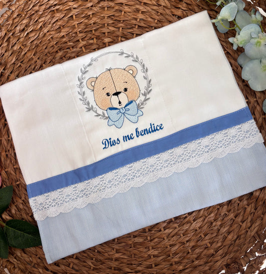 Pañito Blue bear