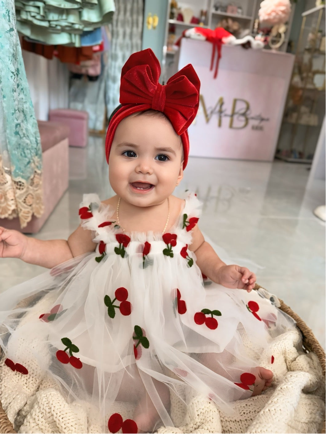 Cherry Tul Dress