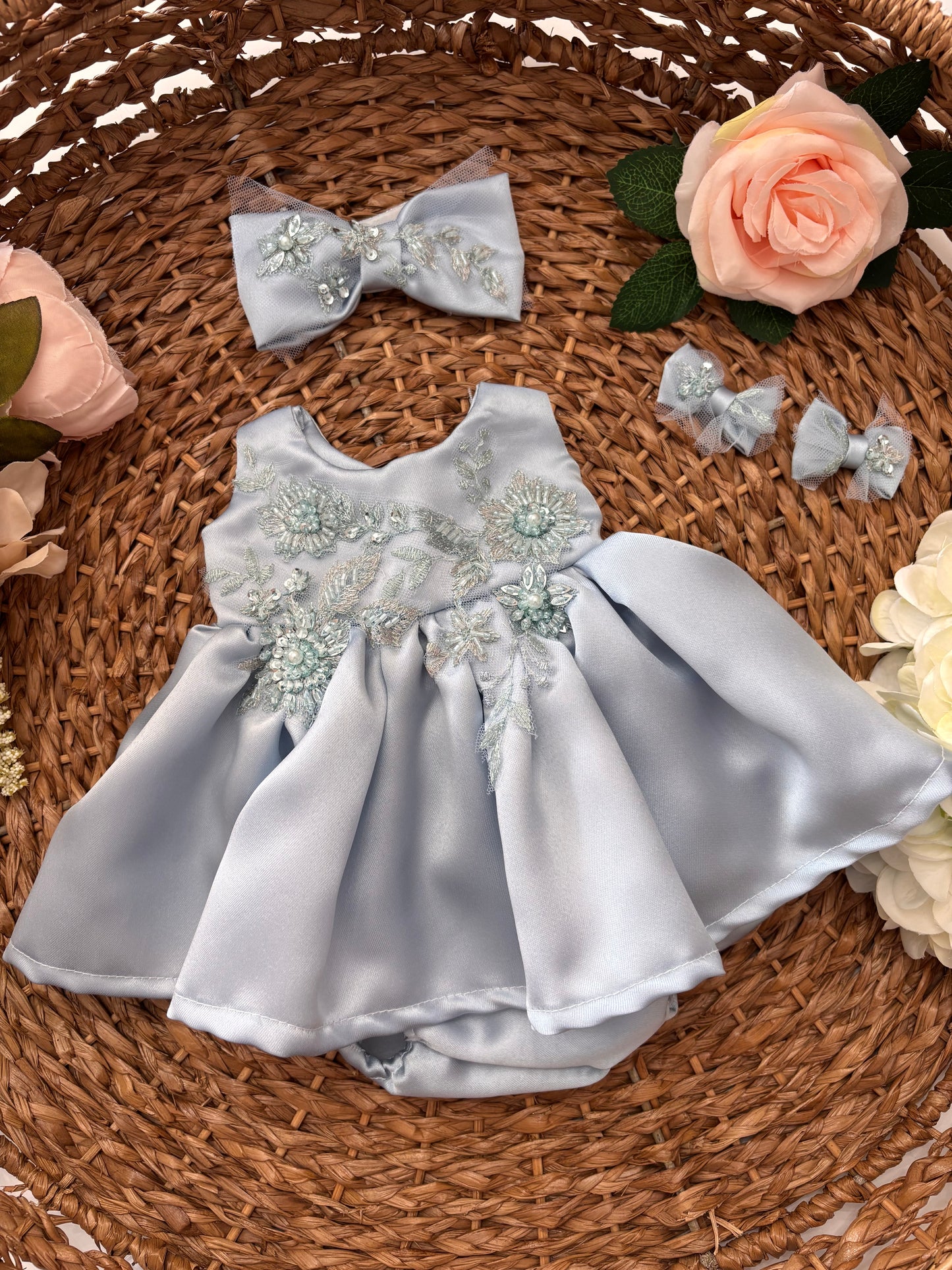 Silver baby set
