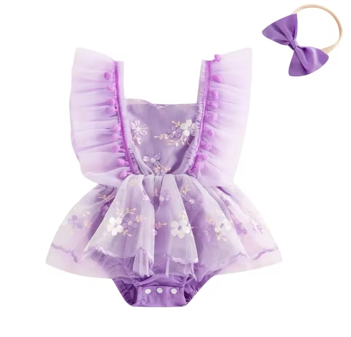 Purple Flower Dress