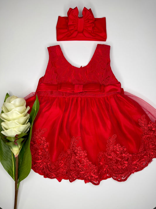 RED BABY DRESS