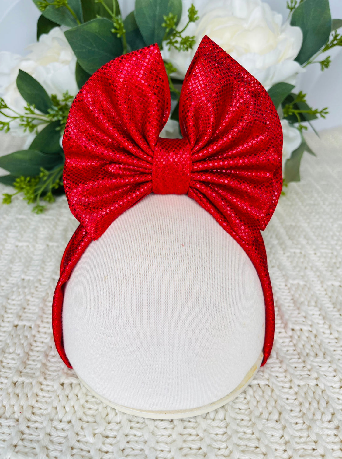 SHYNY SOLID RED HEAD BAND