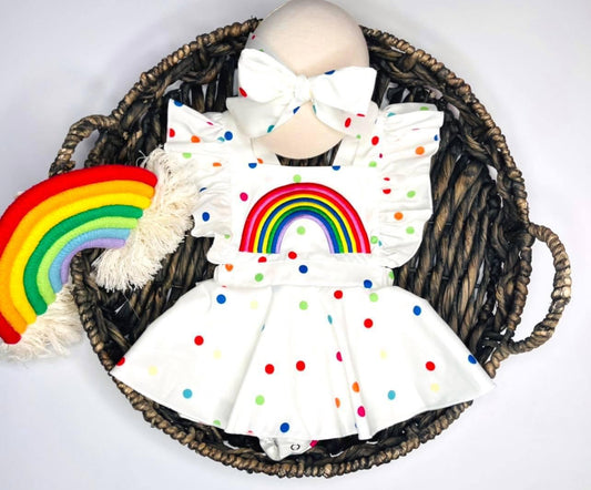 RAINBOW BABY DRESS