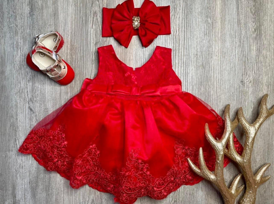 CHRISTMAS BABY DRESS